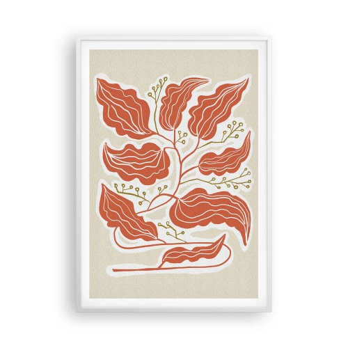 Affiche dans un cadre blanc - Poster - Folk et coloré - 70x100 cm