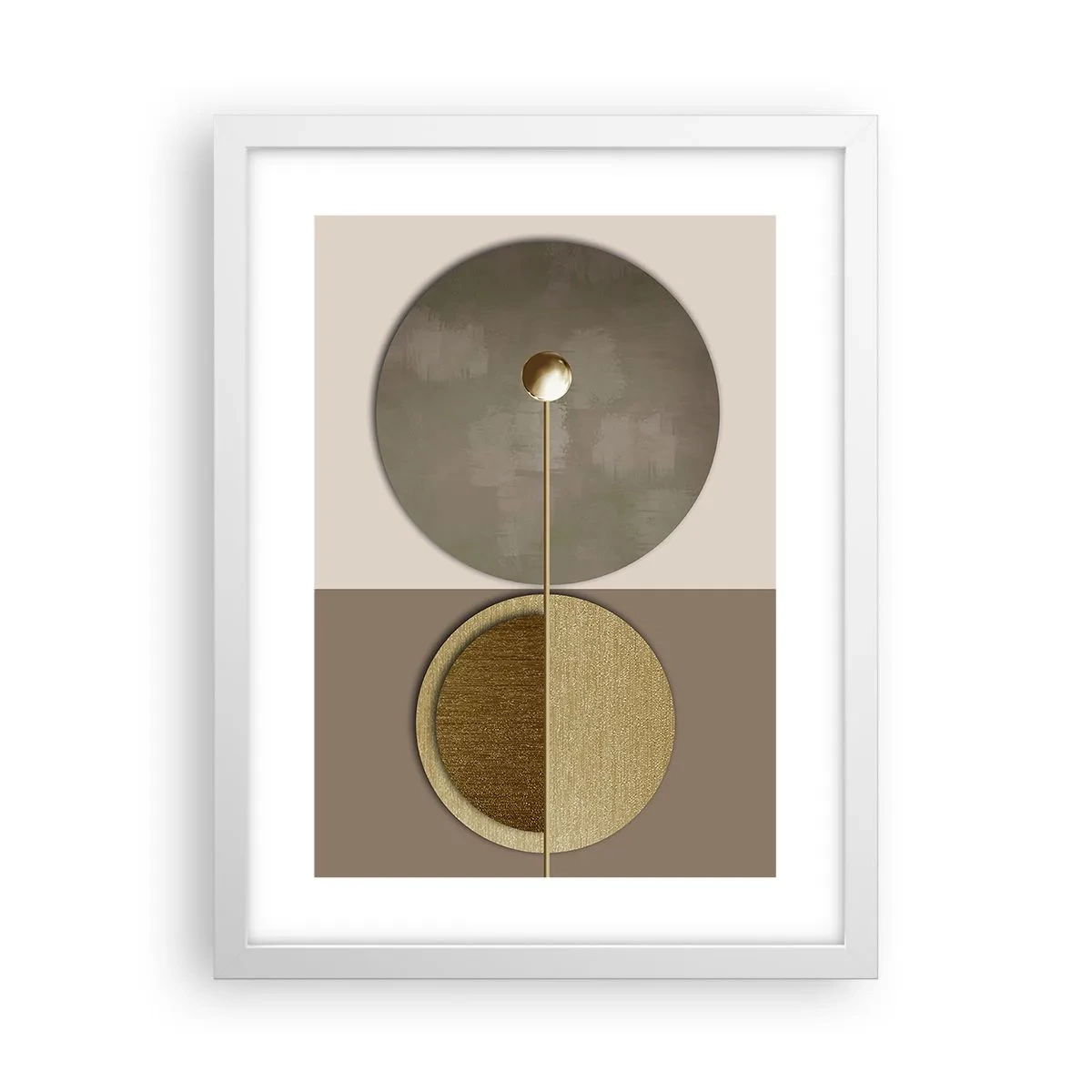 Affiche dans un cadre blanc - Poster - Équilibre parfait - 30x40 cm