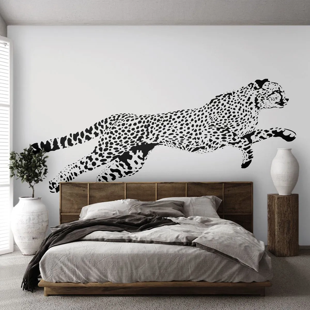 Papier Peint Photo Standard Eco - Le plus rapide sur Terre - Animaux, guépard, Chat sauvage - 200x140 cm