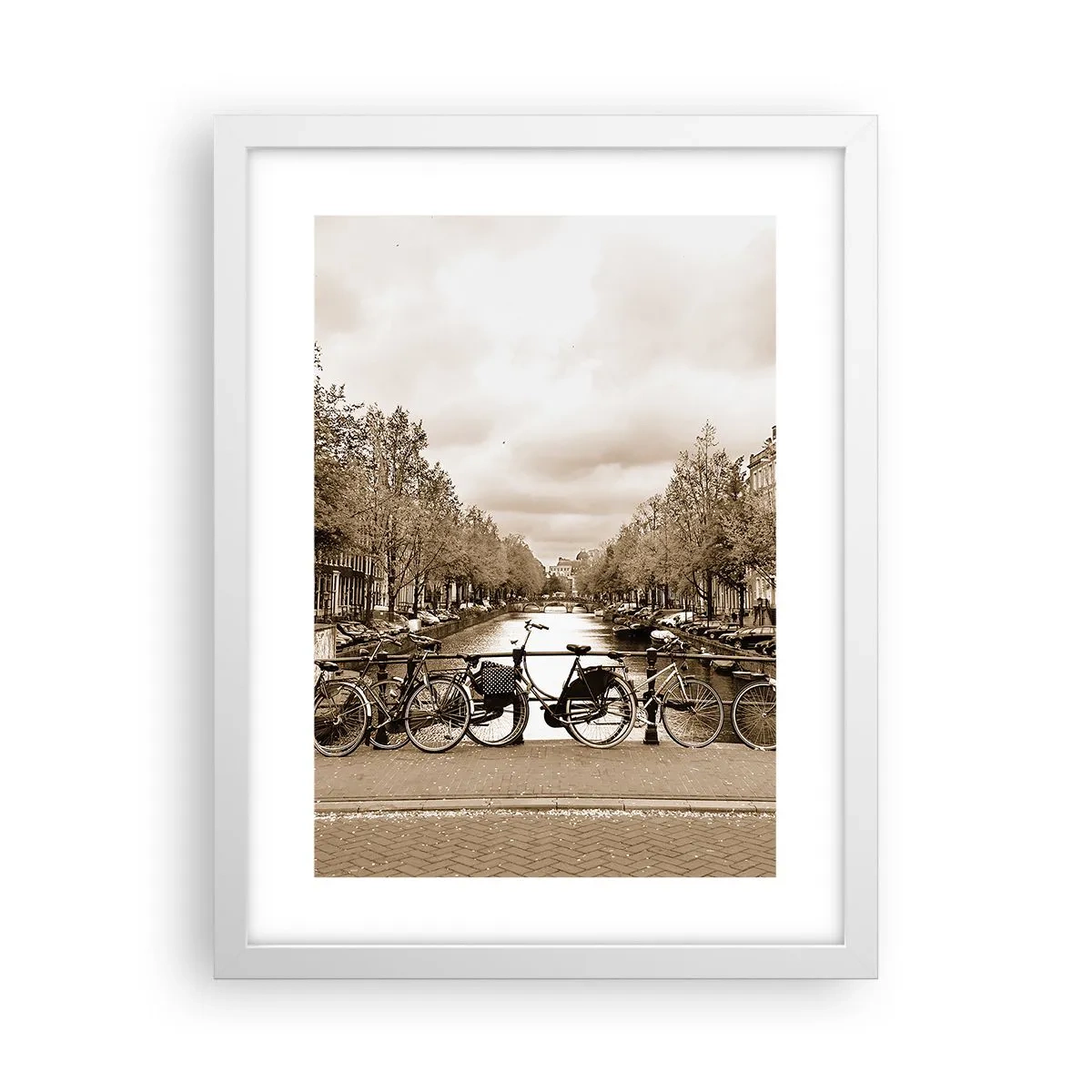 Affiche dans un cadre blanc - Poster - Ambiance hollandaise - 30x40 cm