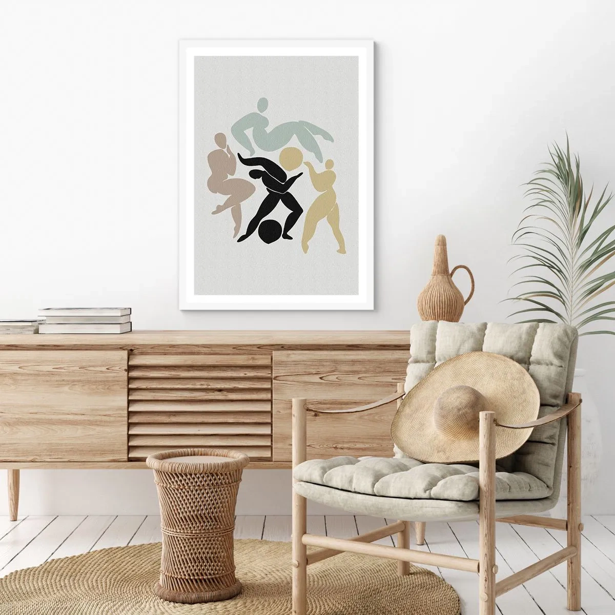 Affiche dans un cadre blanc - Poster - Faire de l'exercice pour la santé et la beauté - 61x91 cm