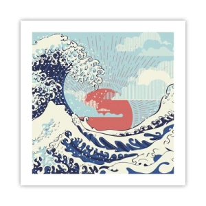 Affiche - Poster - D'une inspiration japonnaise - 50x50 cm