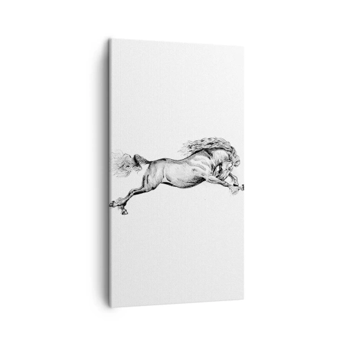 Impression sur toile - Image sur toile - Immortalisé au galop - 45x80 cm