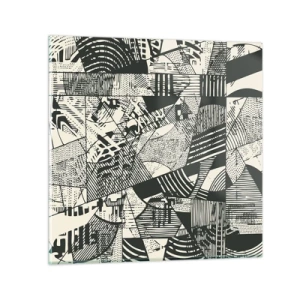 Impression sur verre - Image sur verre - Dynamique du modernisme - 30x30 cm