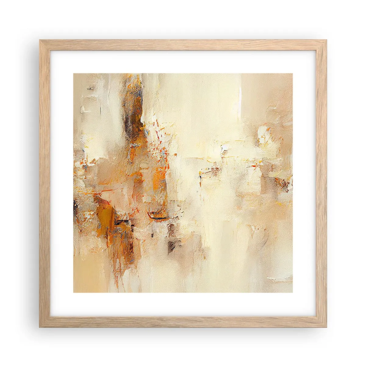 Affiche dans un chêne clair - Poster - Âme de l'ambre - 40x40 cm