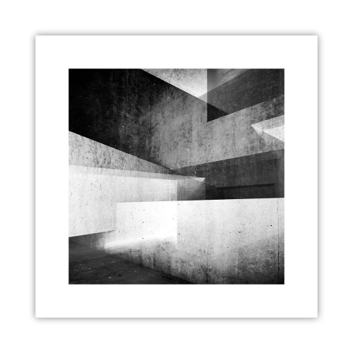 Affiche - Poster - Structure de l'espace - 30x30 cm