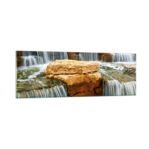 Impression sur verre - Image sur verre - Escalier vers le ciel - 90x30 cm