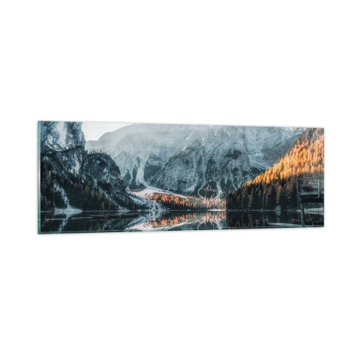 Impression sur verre - Image sur verre - Reflet de paysage - 90x30 cm