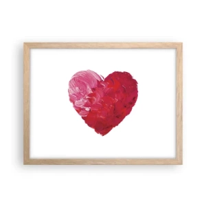 Affiche dans un chêne clair - Poster - All you need is love - 40x30 cm