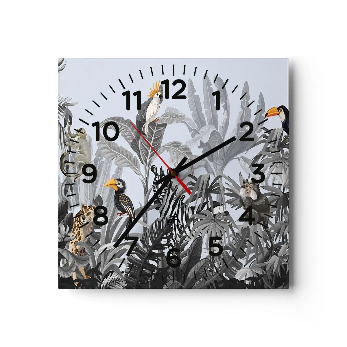 Horloge murale - Pendule murale - Conte de fées africain - 30x30 cm