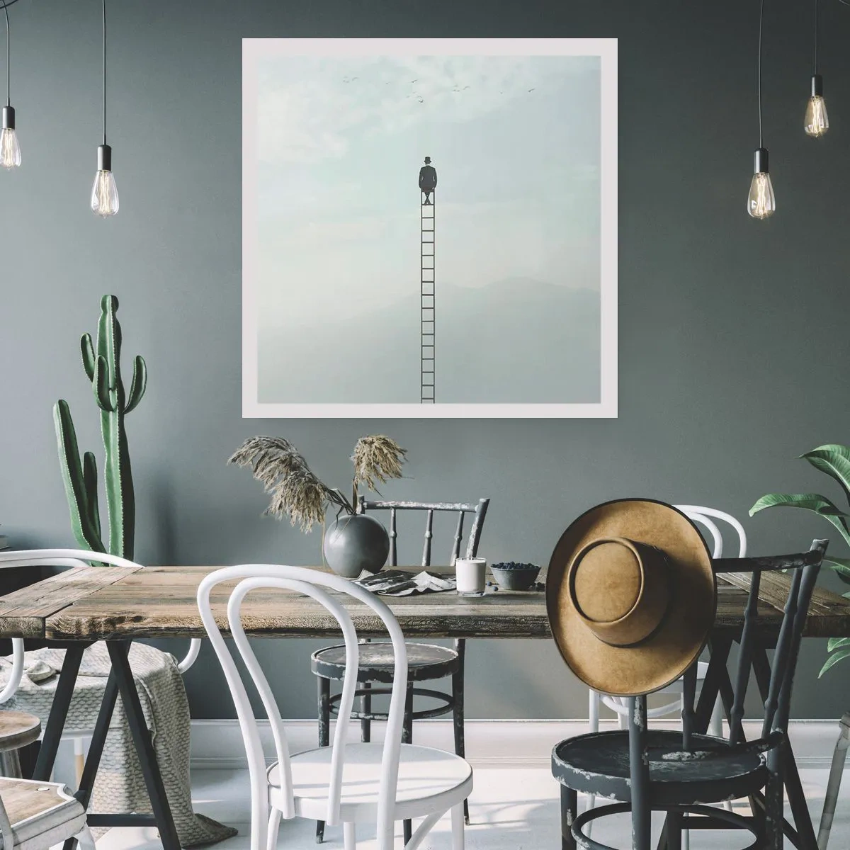 Affiche - Poster - Se soulever au-dessus - 60x60 cm