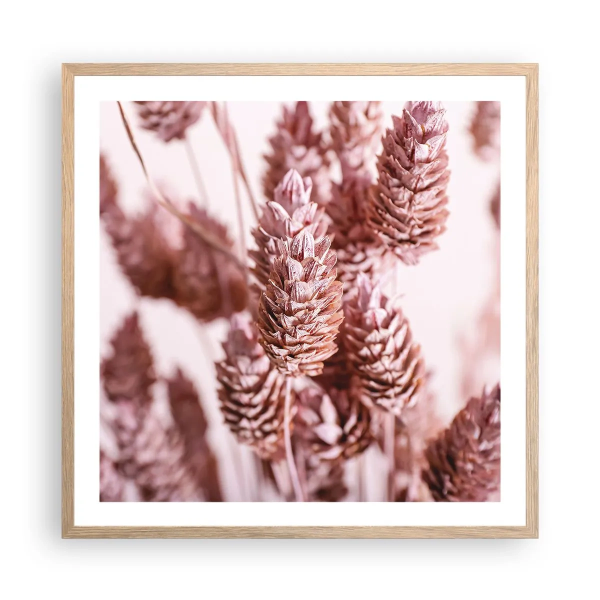 Affiche dans un chêne clair - Poster - Apparemment discret - 60x60 cm