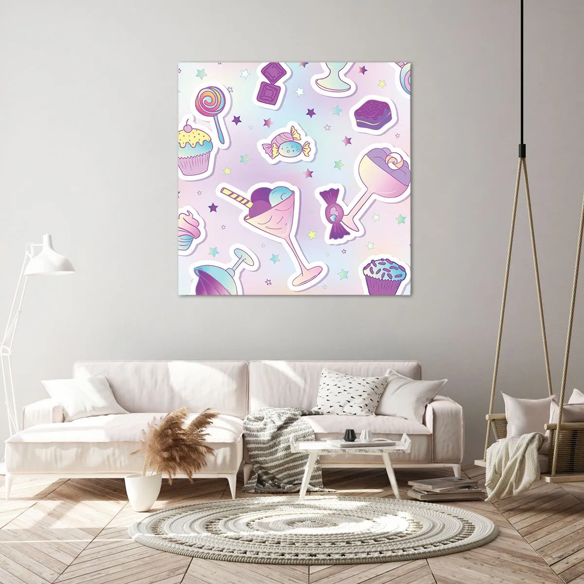 Impression sur toile - Image sur toile - Pour que tous les jours soit un anniversaire  - 60x60 cm