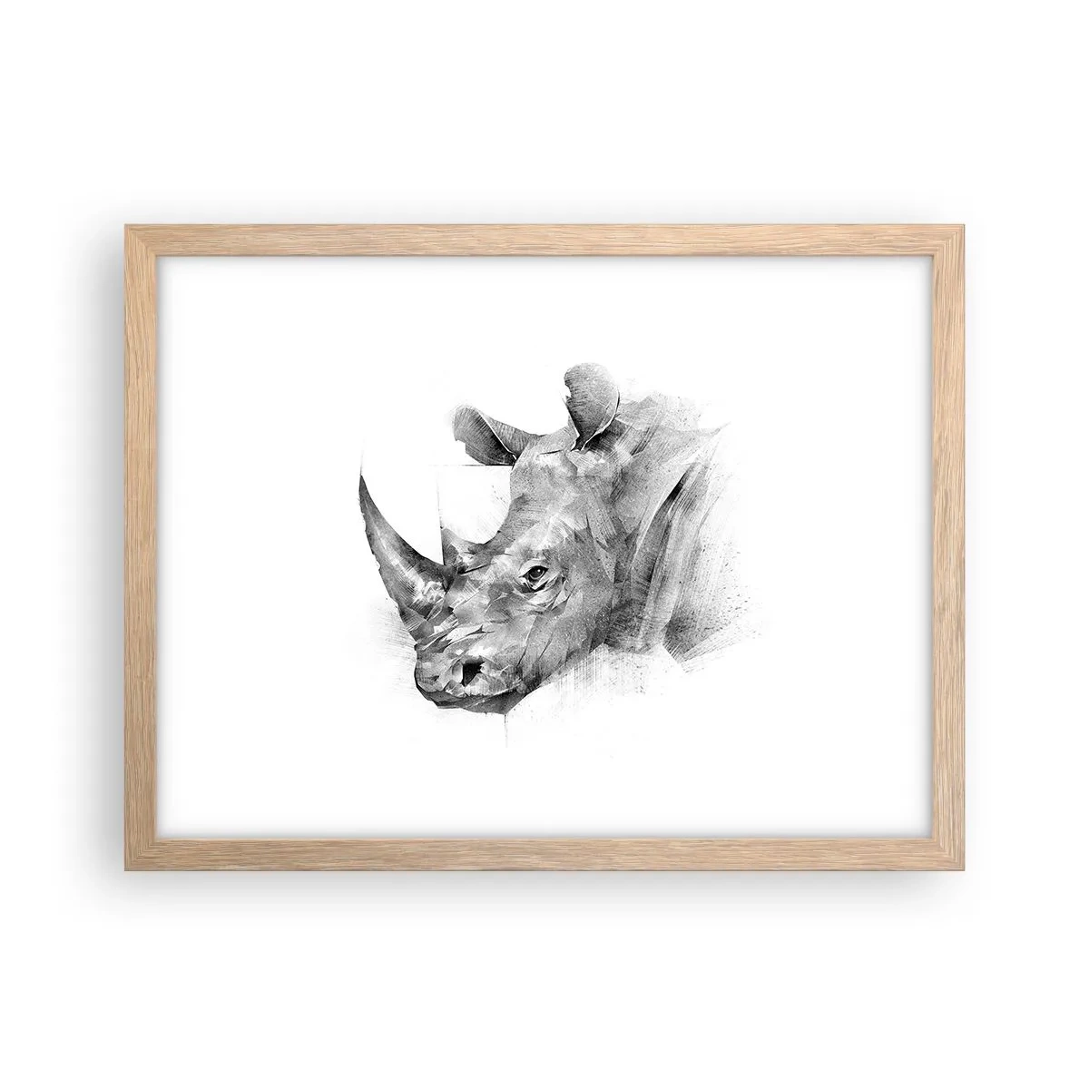 Affiche dans un chêne clair - Poster - Potrait africain - 40x30 cm