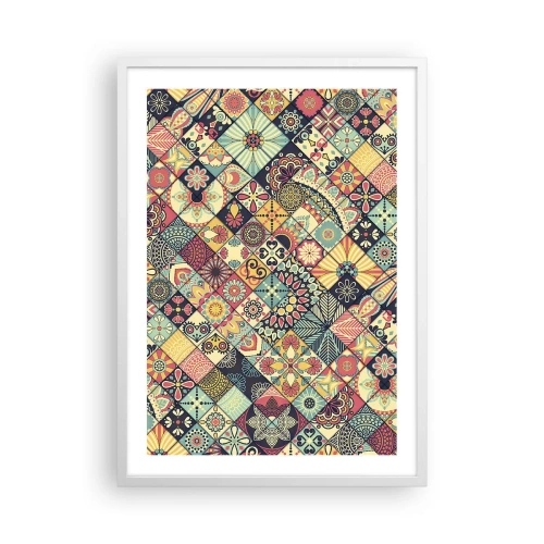Affiche dans un cadre blanc - Poster - Ambiance marocaine - 50x70 cm