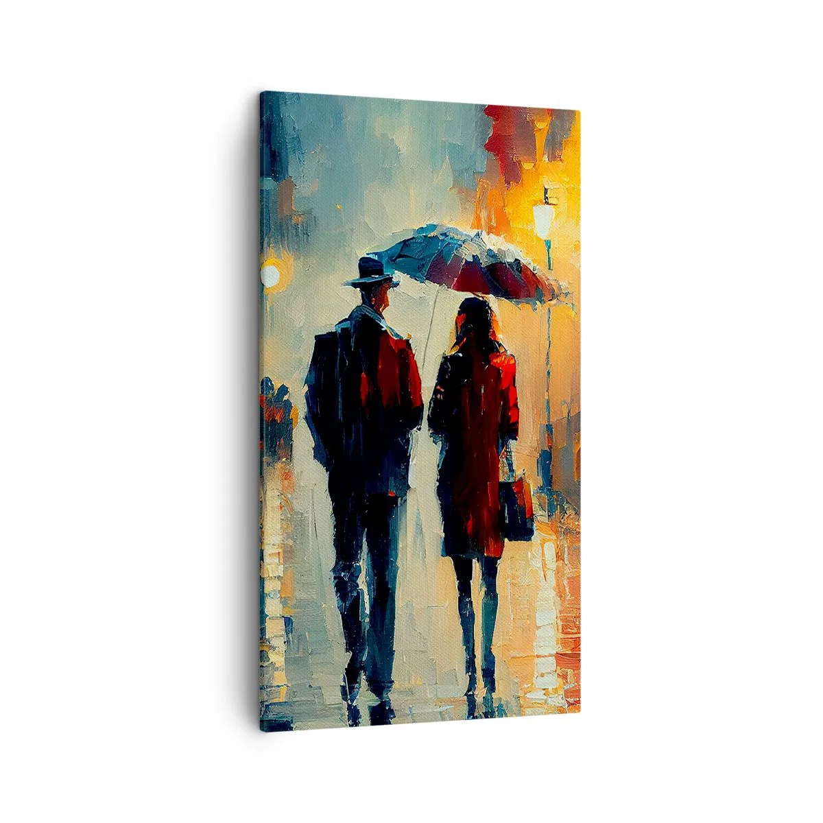 Impression sur toile - Image sur toile - Histoire d'amour urbaine - 45x80 cm