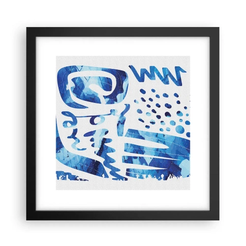 Affiche dans un cadre noir - Poster - Retour aux racines - 30x30 cm