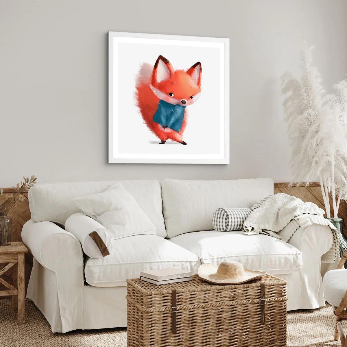 Affiche dans un cadre blanc - Poster - Est-ce que ça me va? - 30x30 cm