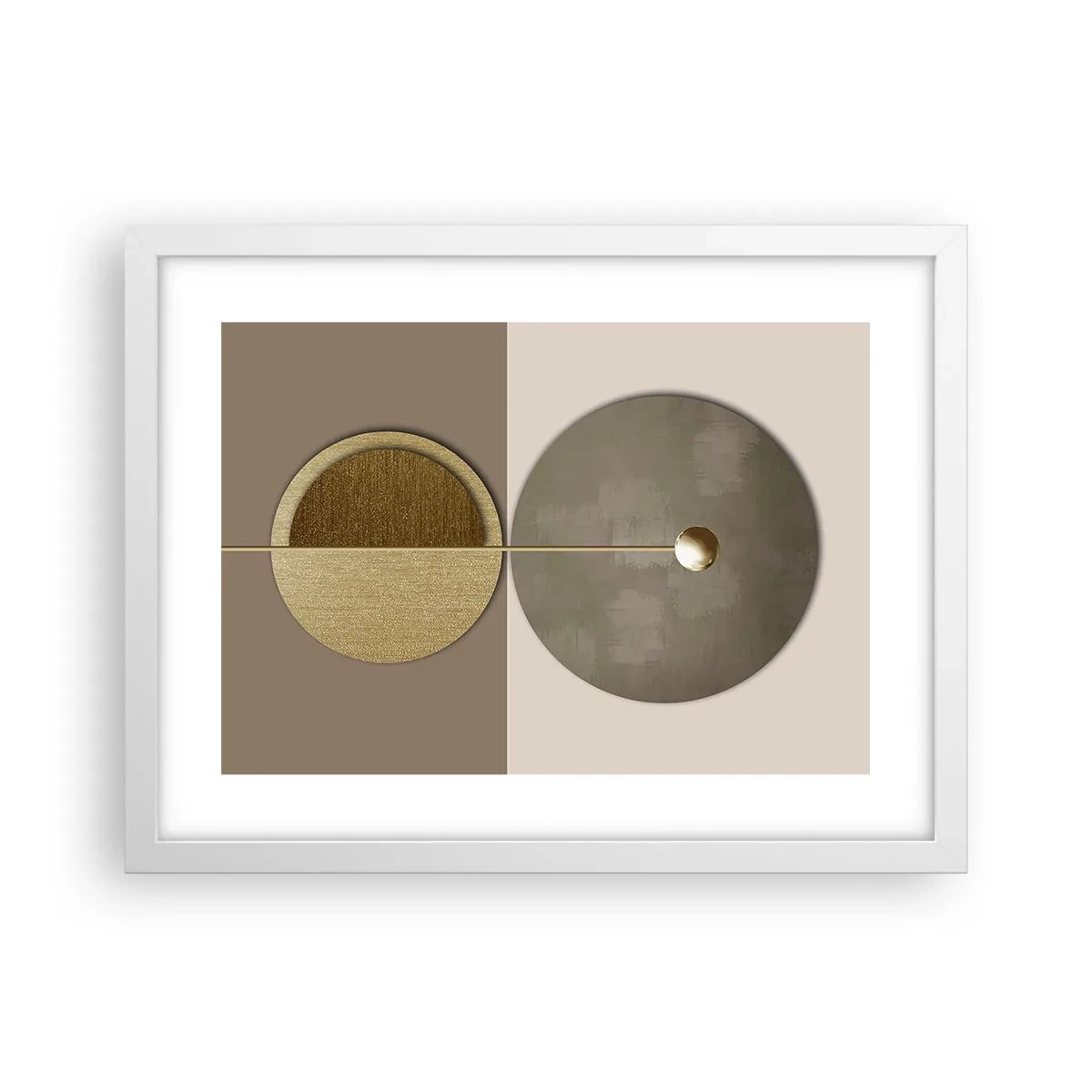 Affiche dans un cadre blanc - Poster - Équilibre parfait - 40x30 cm
