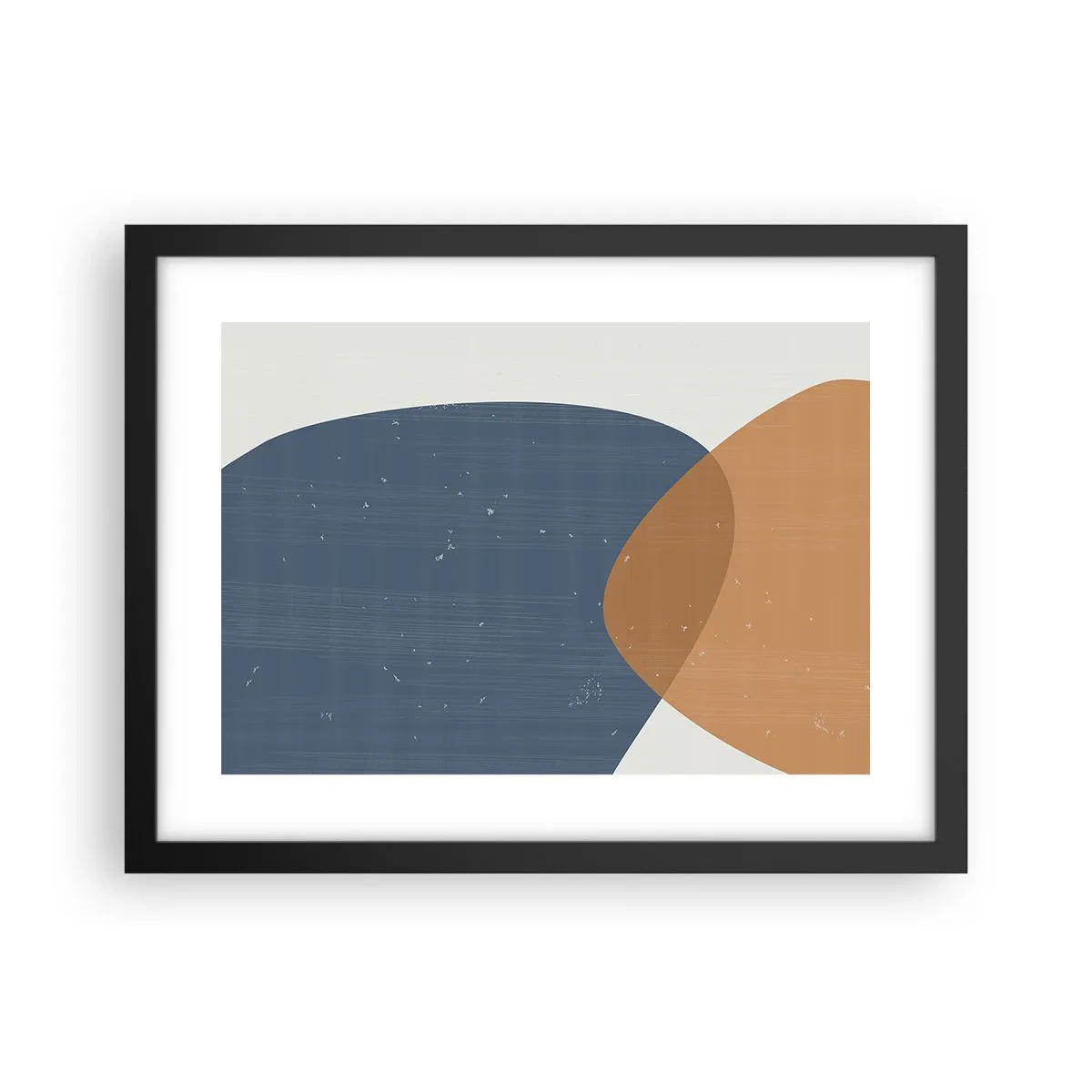Affiche dans un cadre noir - Poster - Ovales et influences - 40x30 cm