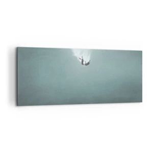 Impression sur toile - Image sur toile - Dans les bras de l'océan - 100x40 cm
