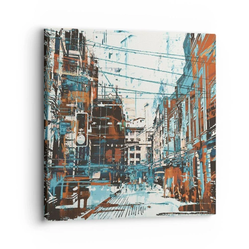 Impression sur toile - Image sur toile - Un sentier de ville usé - 30x30 cm
