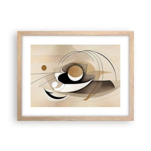 Affiche dans un chêne clair - Poster - Composition : l'essence des choses - 40x30 cm