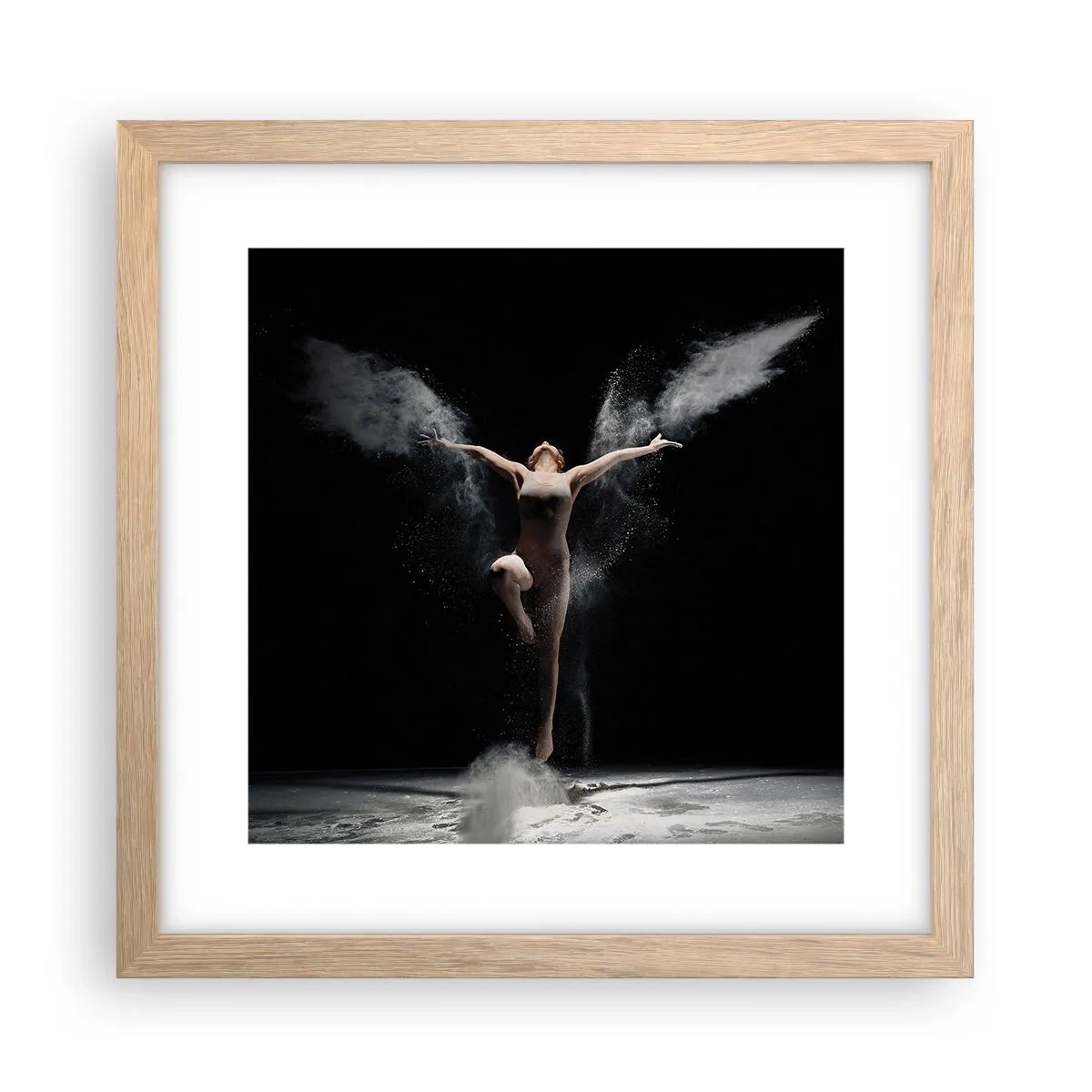 Affiche dans un chêne clair - Poster - Les elfes existent - 30x30 cm