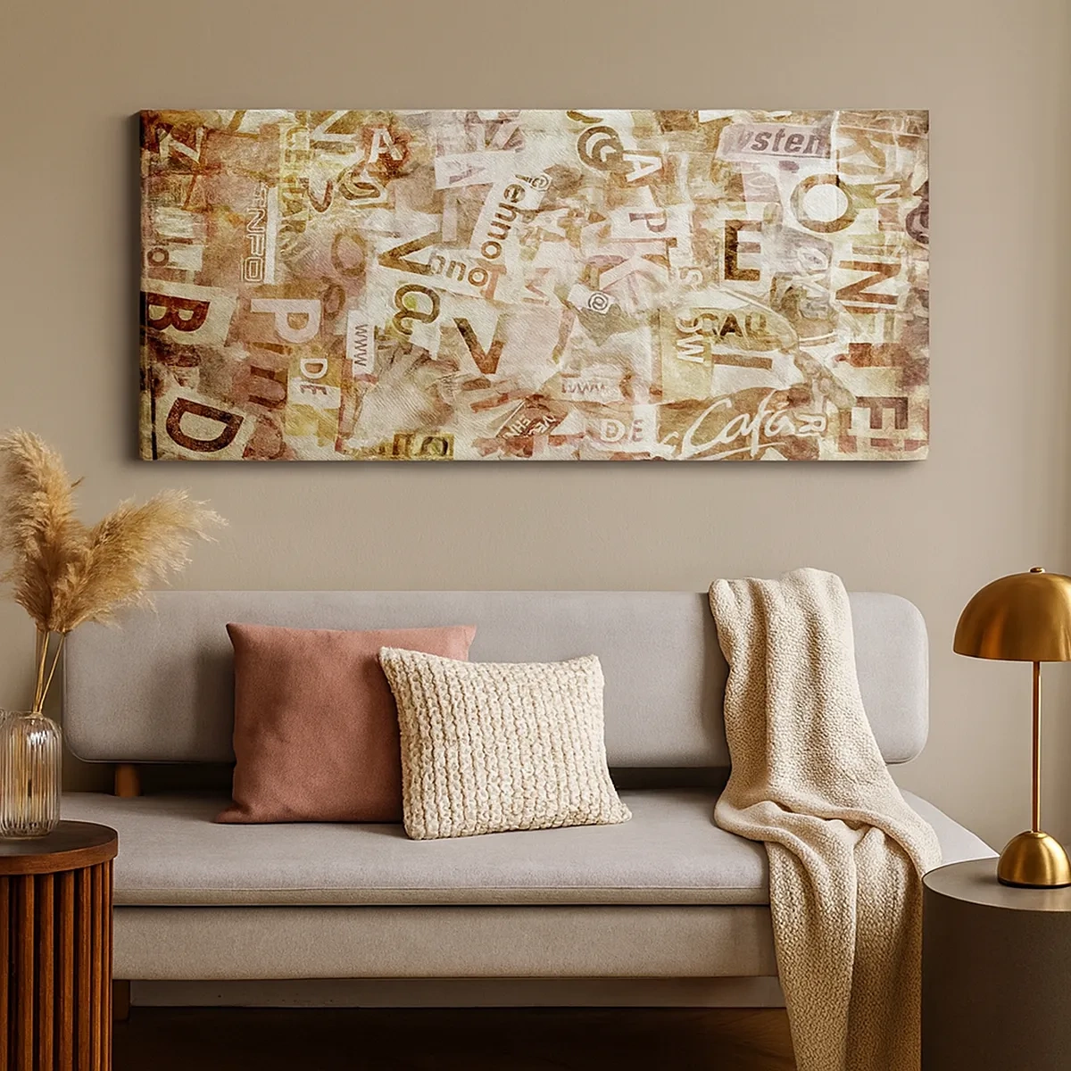 Impression sur toile - Image sur toile - J'unifie le bavardage - 30x30 cm