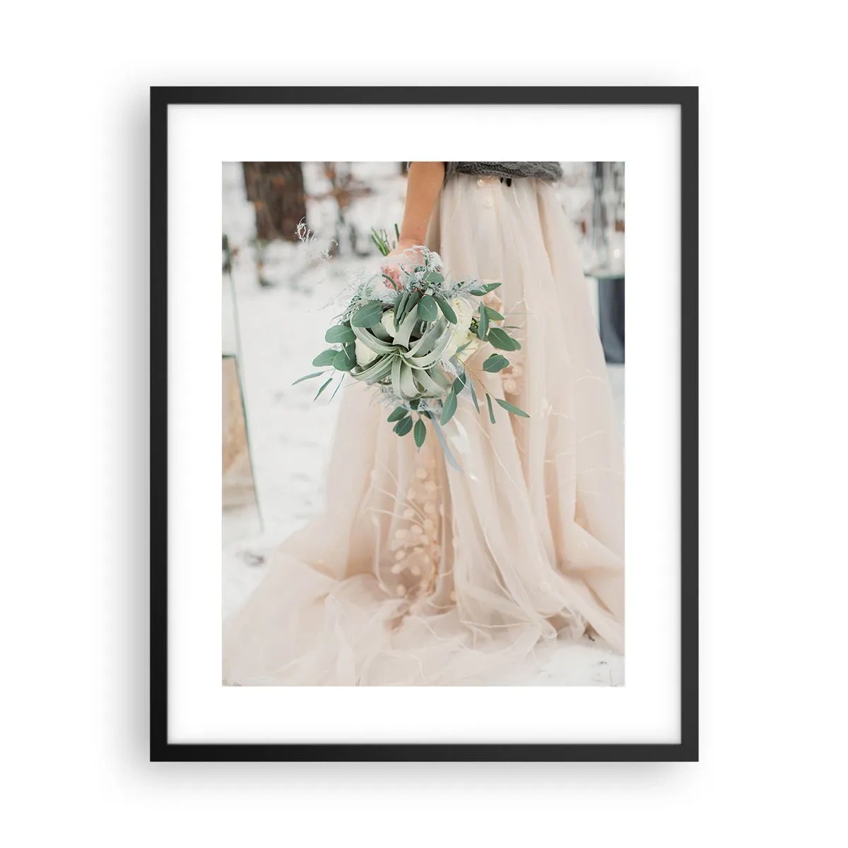 Affiche dans un cadre noir - Poster - Et il vécurent longtemps et heureux - 40x50 cm