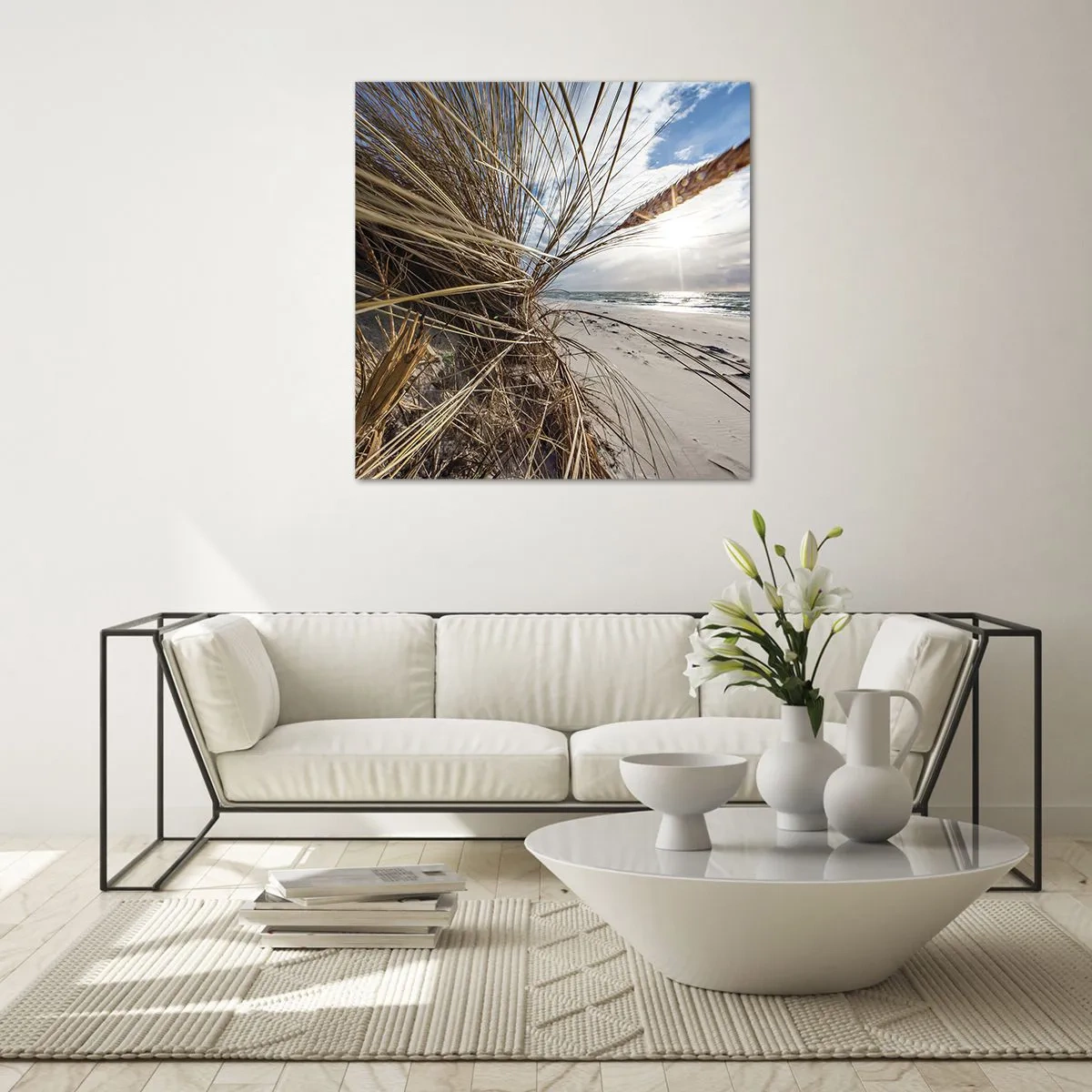 Impression sur verre - Image sur verre - Rencontre des éléments - 60x60 cm