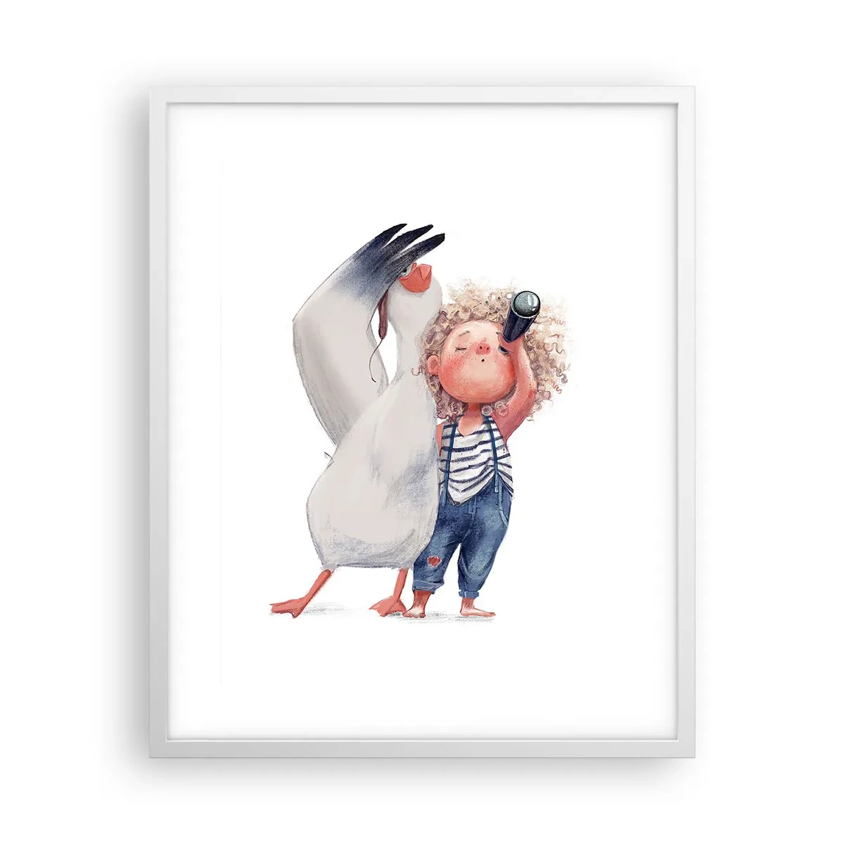 Affiche dans un cadre blanc - Poster - Plan de grand voyage - 40x50 cm