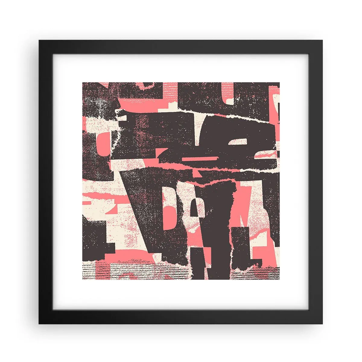 Affiche dans un cadre noir - Poster - Tout ce tapage - 30x30 cm
