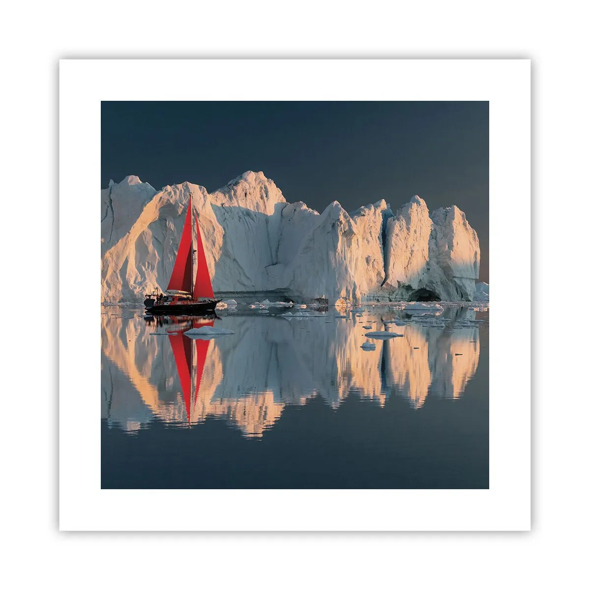 Affiche - Poster - Aux limites du monde - 40x40 cm