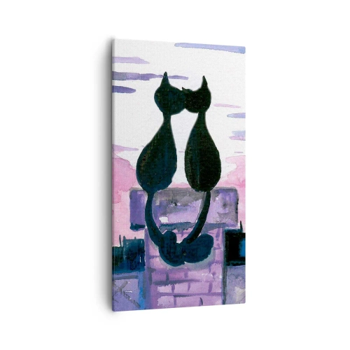 Impression sur toile - Image sur toile - Rendez-vous sous la lune - 55x100 cm