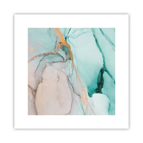 Affiche - Poster - Danse des formes et des couleurs - 30x30 cm