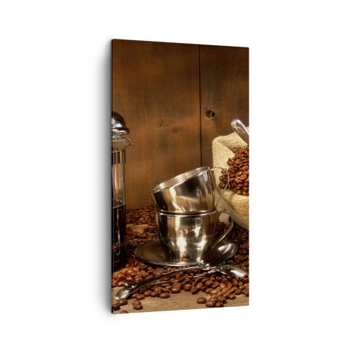 Impression sur toile - Image sur toile - Le charme du café - arôme et goût - 45x80 cm