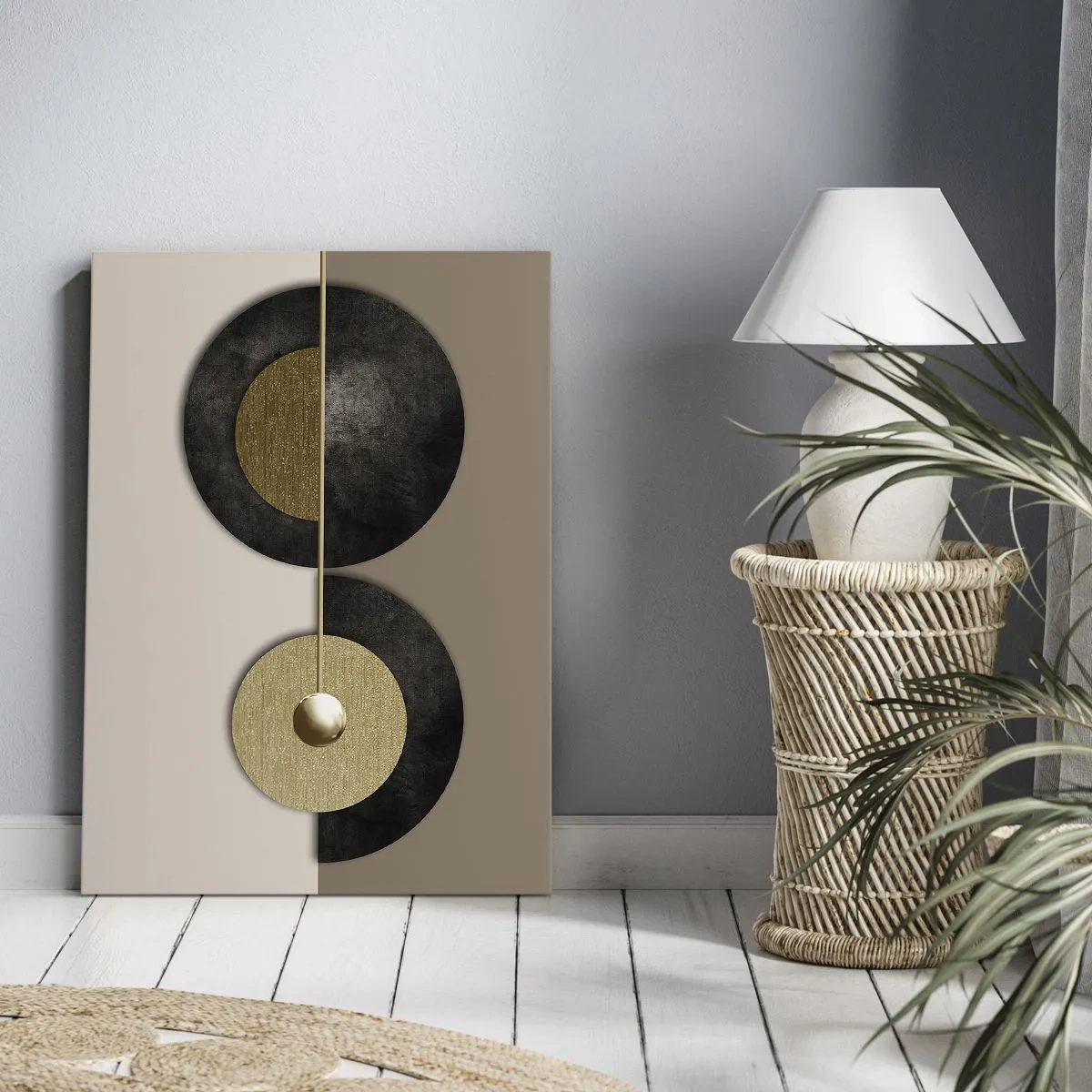 Impression sur toile - Image sur toile - Variations autour du cercle - 45x80 cm