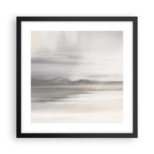 Affiche dans un cadre noir - Poster - Distance réfléchie - 40x40 cm