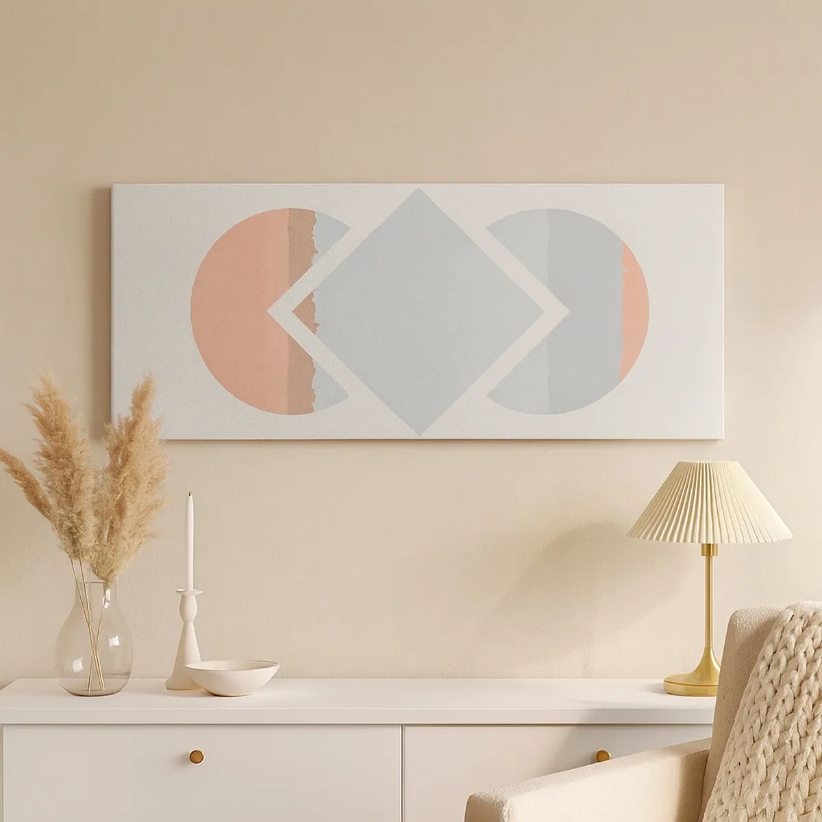 Impression sur toile - Image sur toile - La situation est clair - 30x30 cm