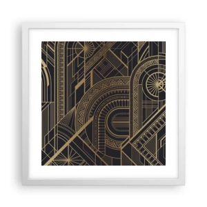 Affiche dans un cadre blanc - Poster - Concept, idée, plan - 40x40 cm