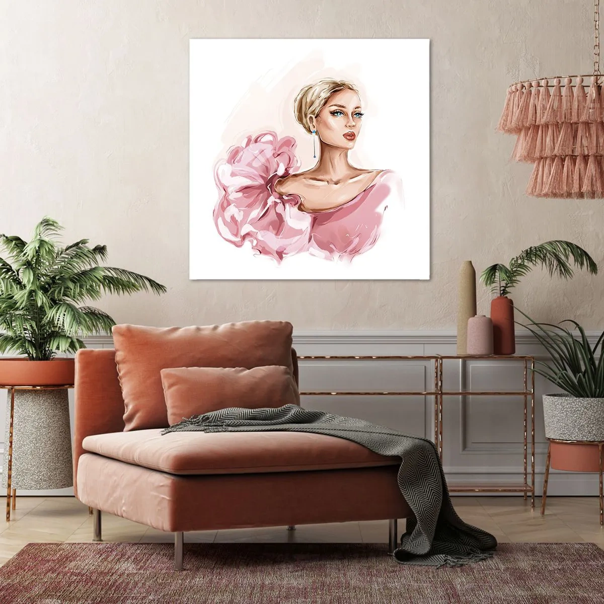 Impression sur toile - Image sur toile - Comme peinte... - 40x40 cm