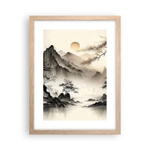 Affiche dans un chêne clair - Poster - Le charme unique de l'Orient - 30x40 cm