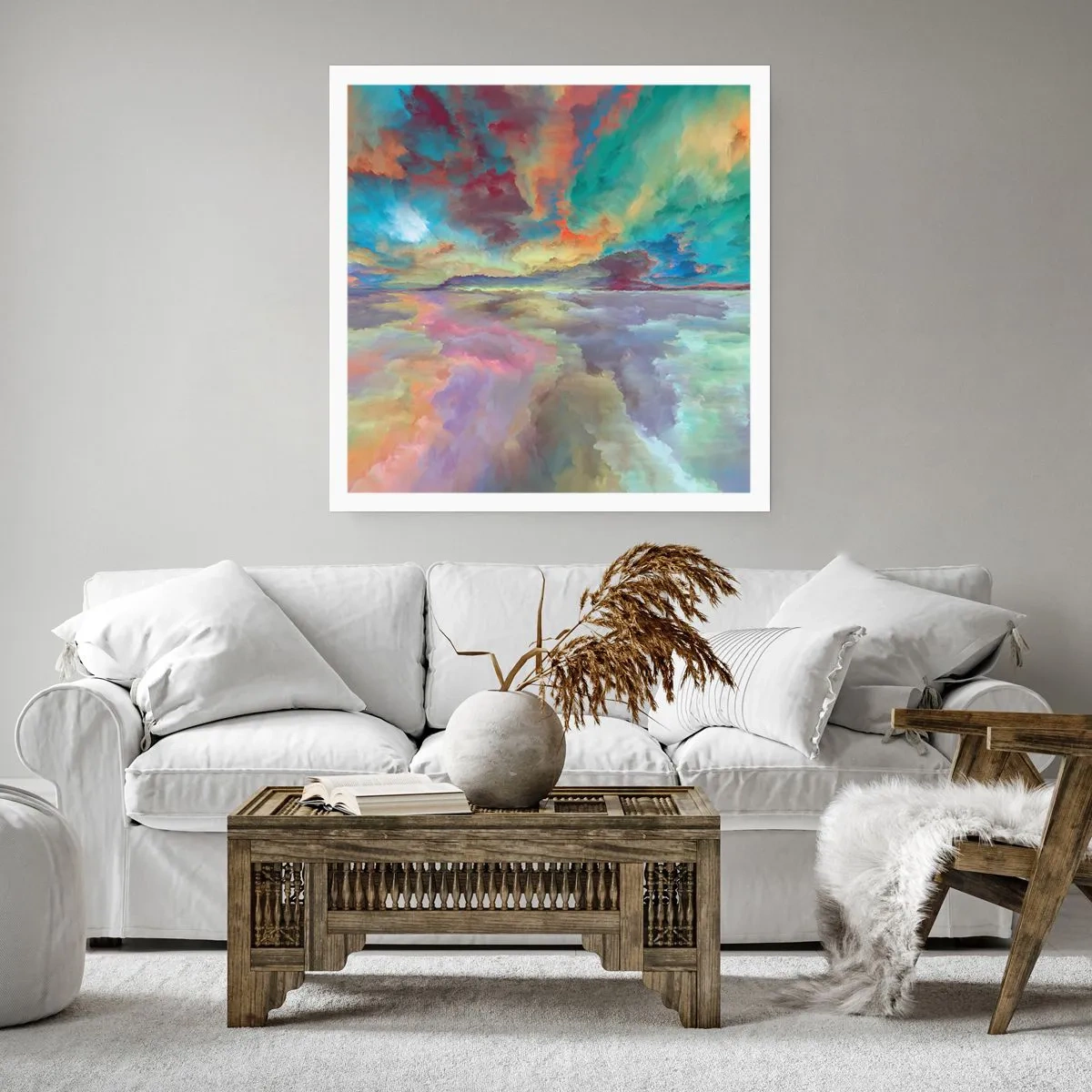 Affiche - Poster - Deux paradis - 30x30 cm