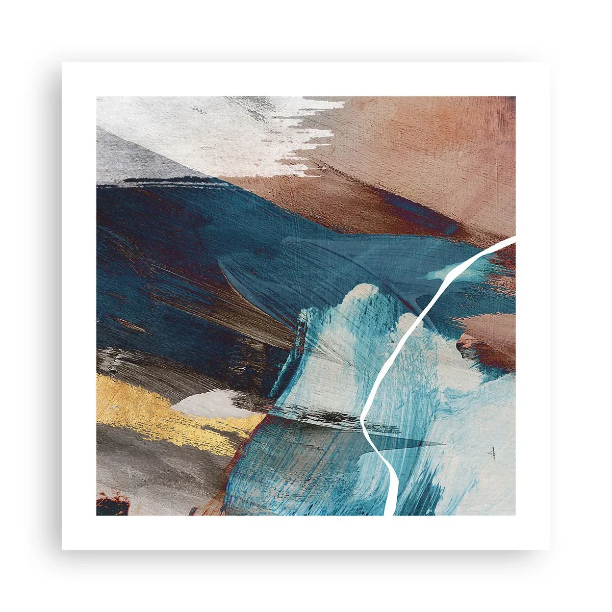 Affiche - Poster - Avec panache et énergie - 50x50 cm