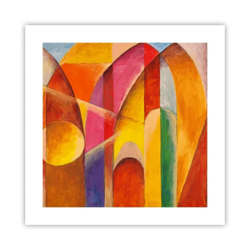 Affiche - Poster - Cathédrale du soleil - 40x40 cm