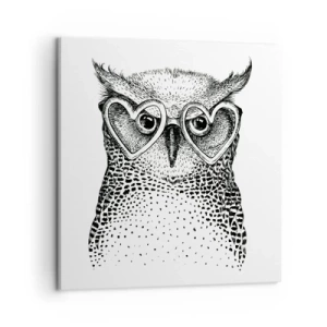 Impression sur toile - Image sur toile - Sagement et avec amour - 50x50 cm