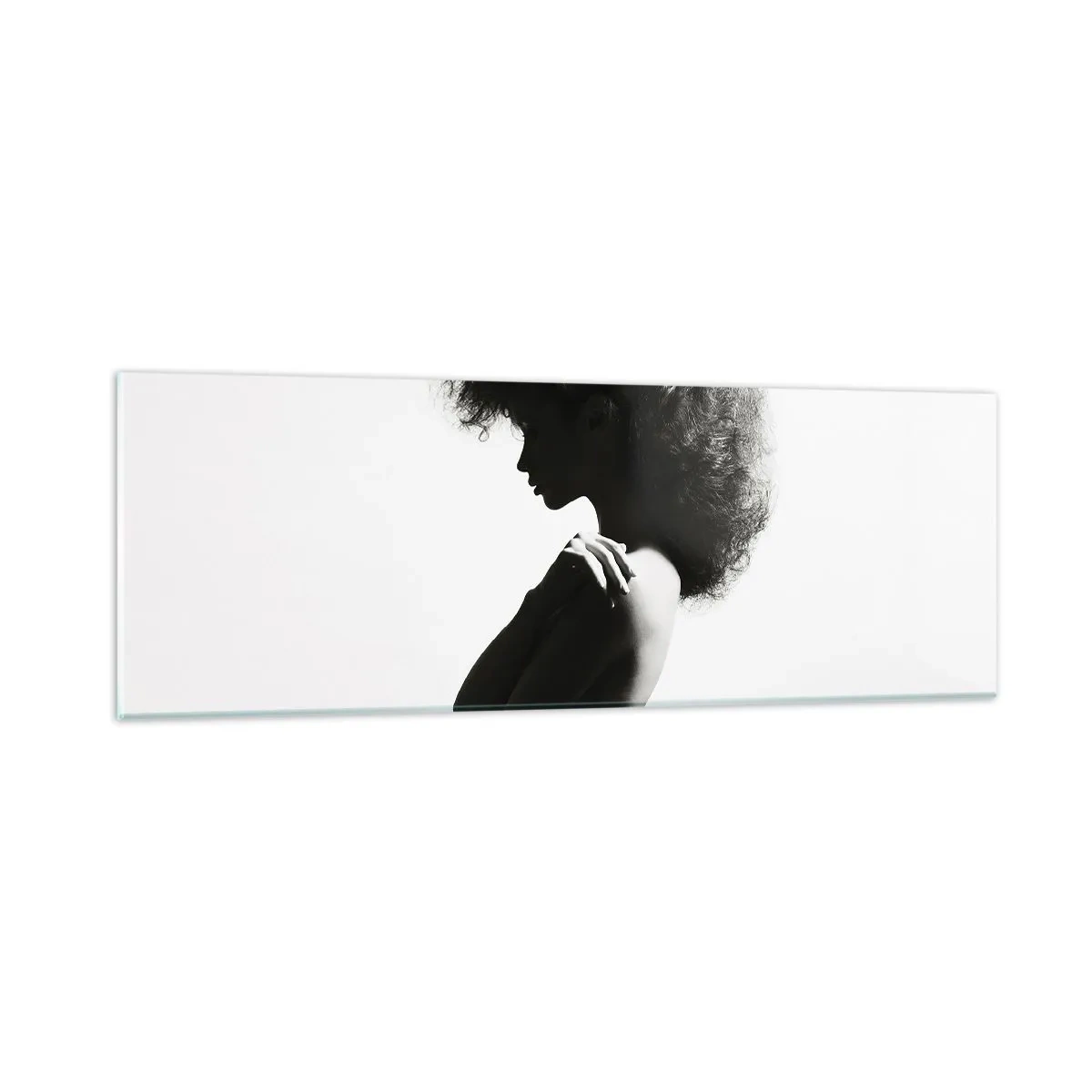 Impression sur verre - Image sur verre - Comme une fleur au bout d'une fine tige - 90x30 cm