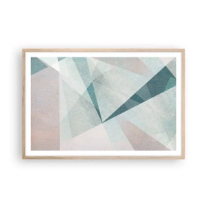 Affiche dans un chêne clair - Poster - Calme bien que dynamique - 91x61 cm