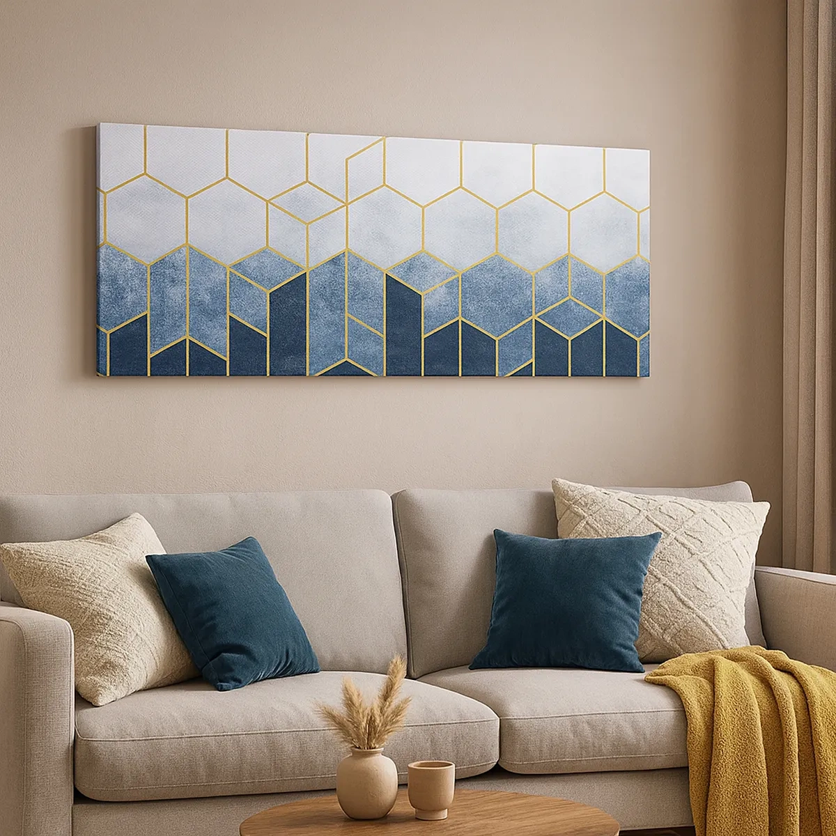 Impression sur toile - Image sur toile - Composition en rythme syncopé - 30x30 cm